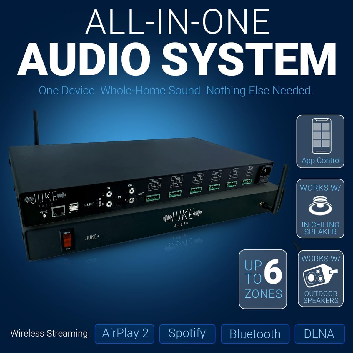 Juke+ 6-Zone Amplifier