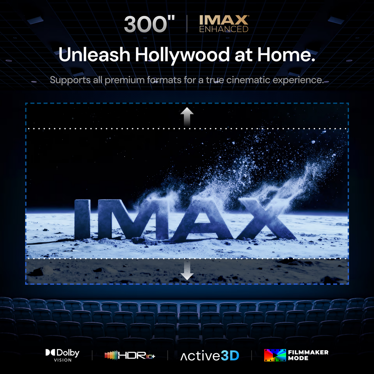 Valerion VisionMaster Max 4K RGB Triple Laser Home Theater Projector