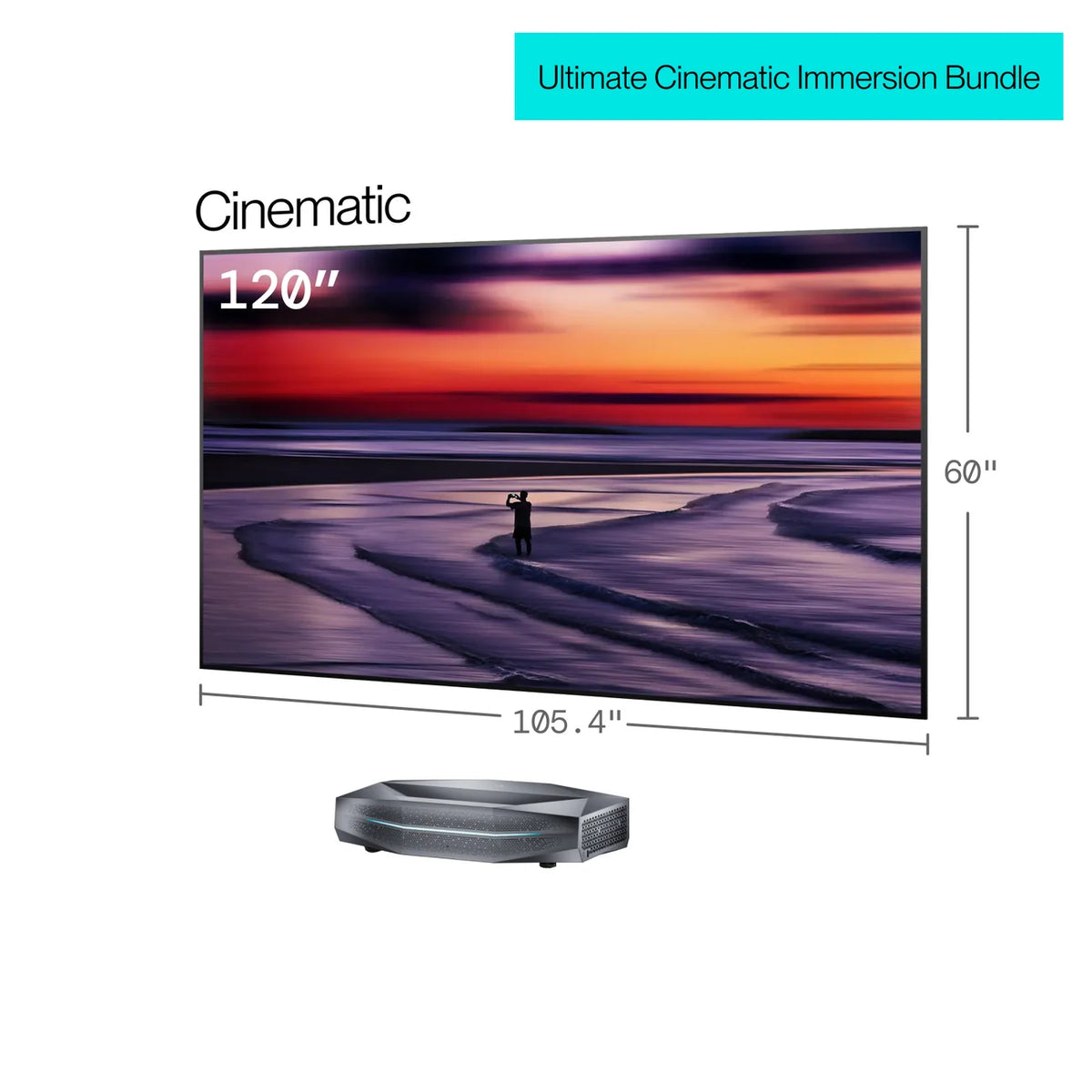 AWOL Aetherion Max 4K RGB Laser Ultra Short Throw Projector